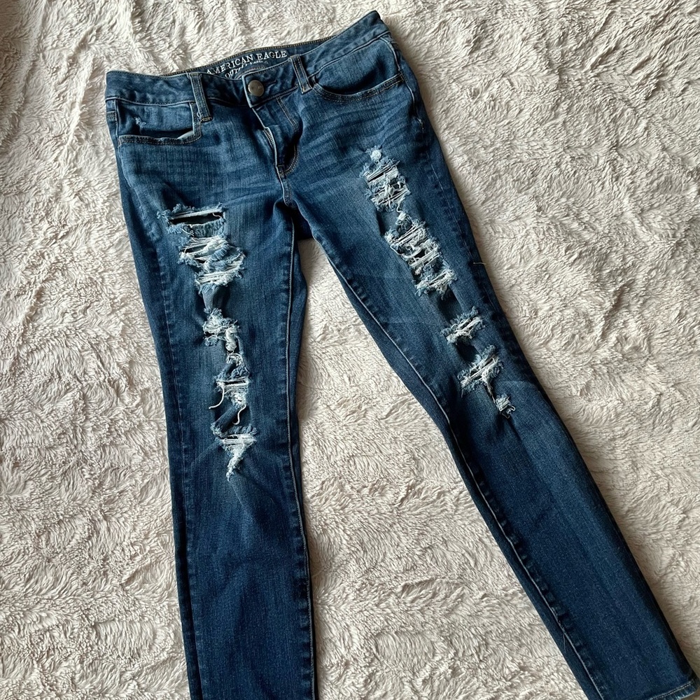 AE Ripped Skinny Jeggings